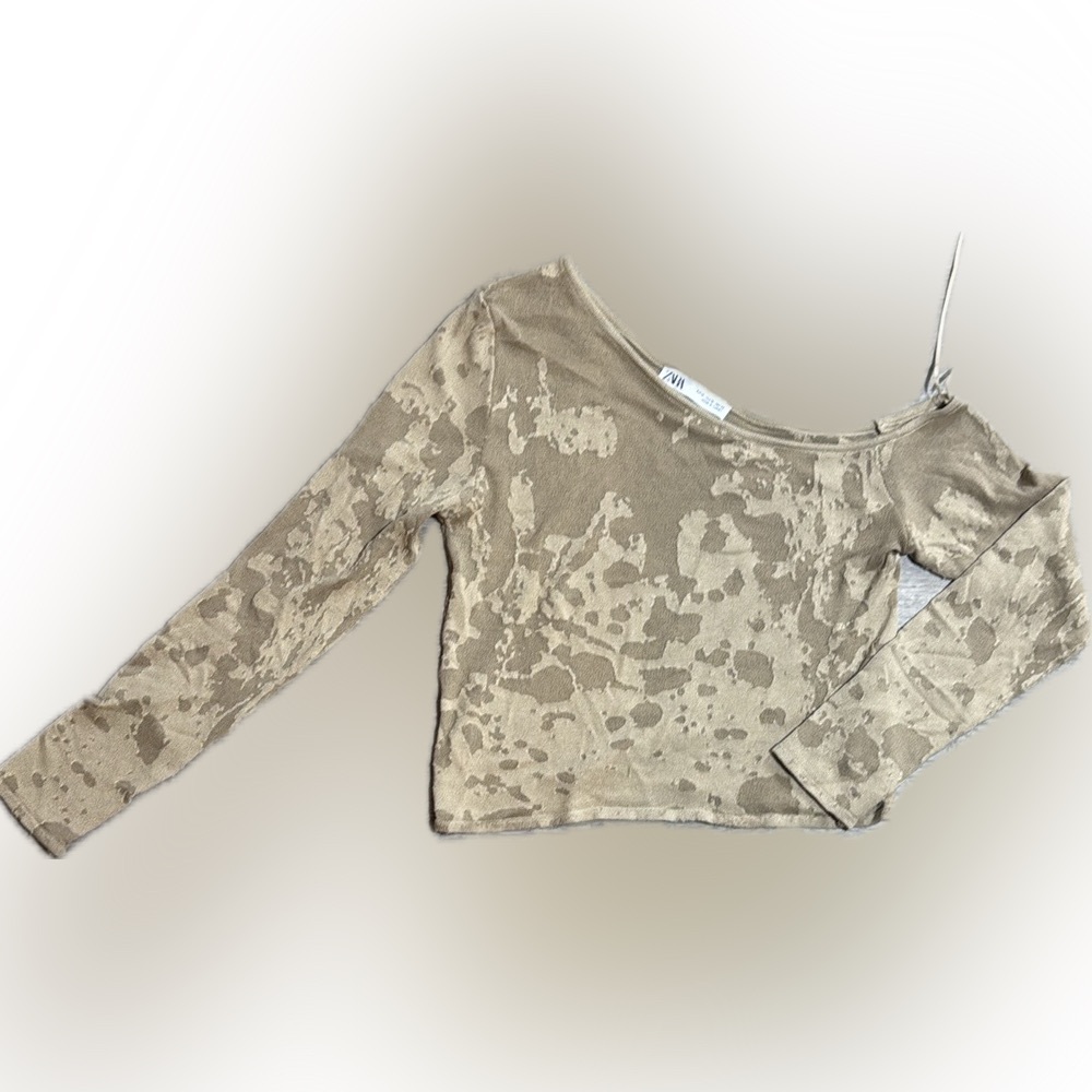 Zara Tan Asymmetrical Bodysuit